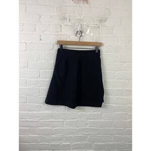 Alice & Olivia Women's Mini A-line Skirt Elastic Waist Casual Black Size 27